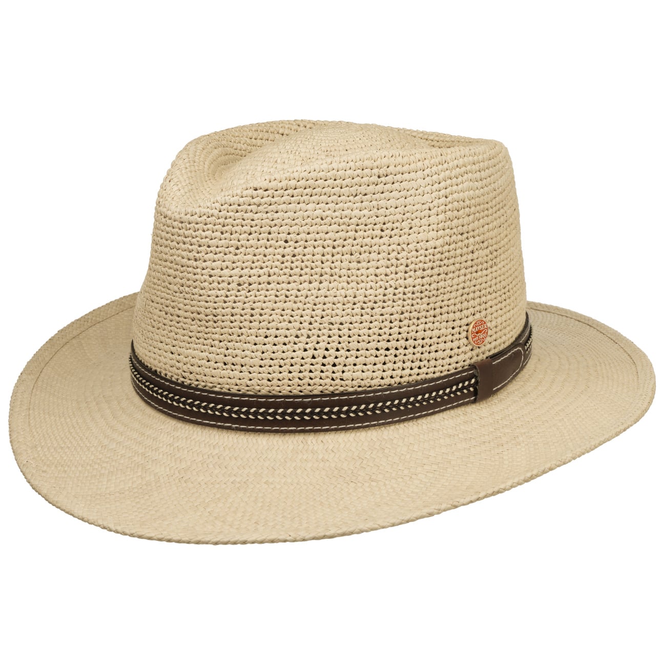 Stylish Mayser Bradley Crochet Panama Hat for Women & Men - Breathable Summer Sun Hat for Beach, Travel & Outdoor Activities