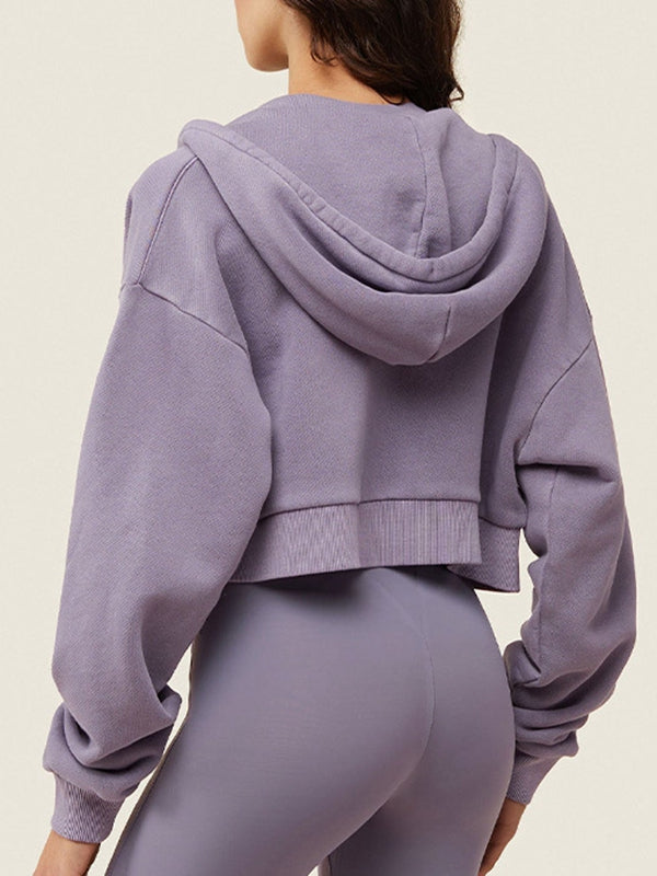 ZASUWA Women's Casual Zip Up Hoodie with Front Pockets - Stylish & Comfortable for Everyday Wear, Gym, and Outdoor Activities