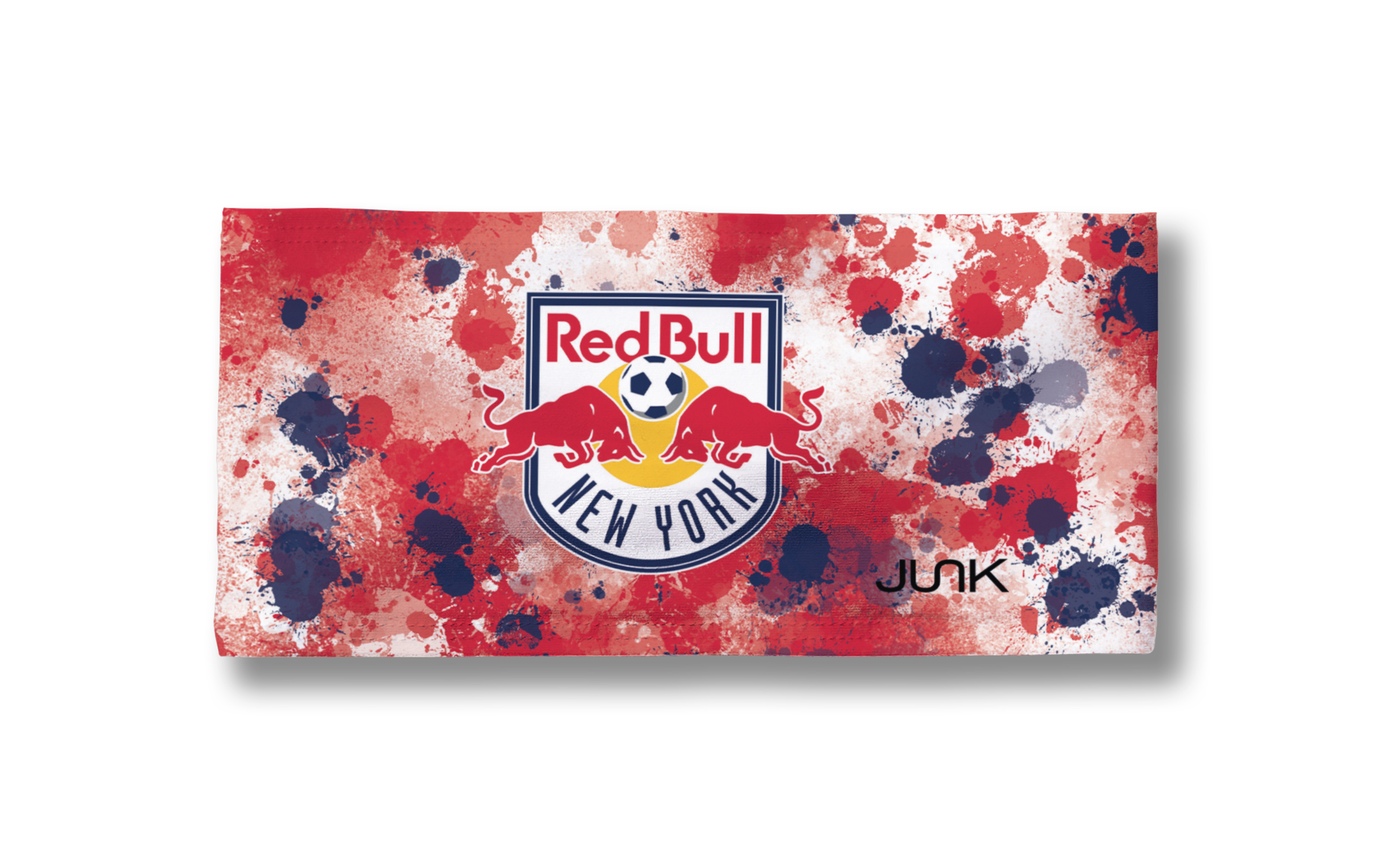 New York Red Bulls Splatter Big Bang Lite Headband - Adjustable Sports Headband for Running, Soccer & Workouts - Sweat-Wicking & Breathable for Men & Women