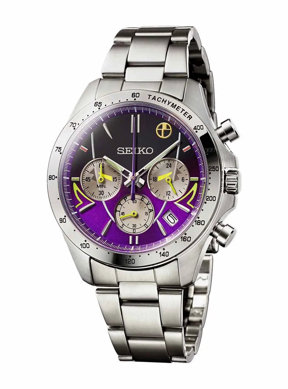 SEIKO Evangelion 500 Type EVA Limited Edition Japanese Automatic Watch - Perfect for Anime Fans & Collectors | Ideal for Cosplay, Gift Giving & Special Occasions