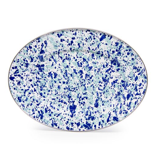 Ocean Swirl Oval Platter - Elegant Serving Tray for Seafood, Appetizers & Party Snacks - Perfect for Entertaining, Dining & Home Decor