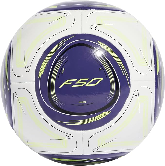 Adidas F50 Messi Club Soccer Ball JG3873 - Official Match Football for Training & Games - Perfect for Professional Players and Soccer Enthusiasts