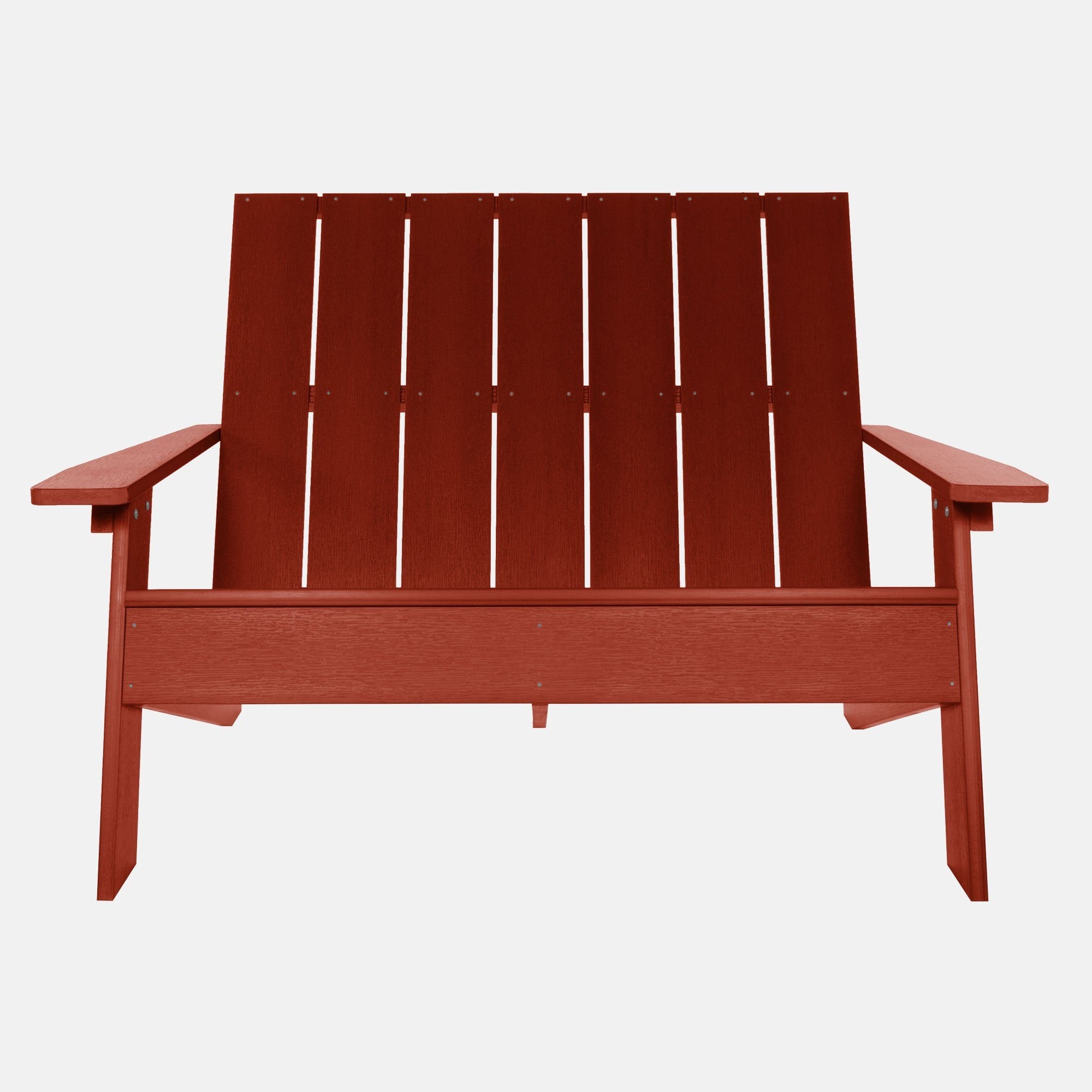 Refurbished Italica Modern Double Wide Adirondack Chair - Outdoor Patio Furniture for Garden, Poolside & Backyard Relaxation