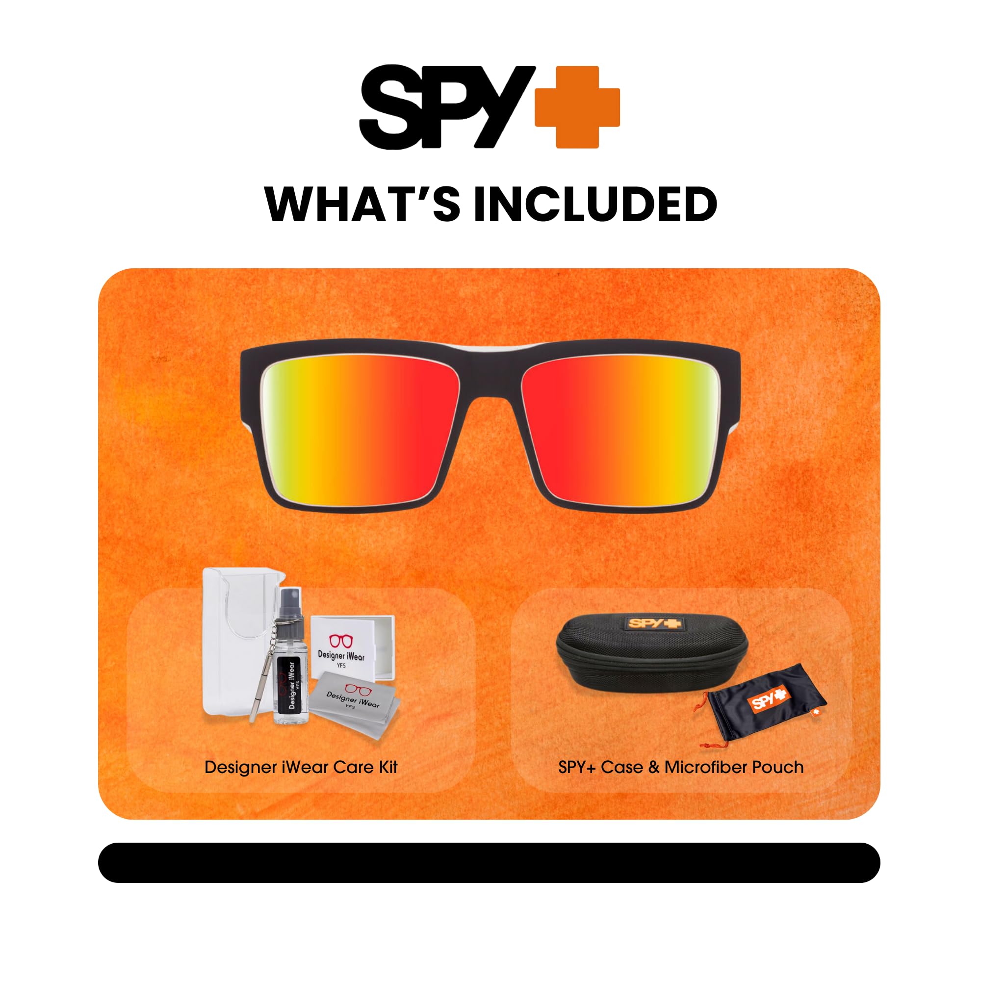 Stylish Spy Cyrus Square Sunglasses for Men & Women - UV Protection, Polarized Lenses | Designer iWear Eyewear Kit Included | Perfect for Outdoor Activities, Beach, Driving & Fashion Accessories