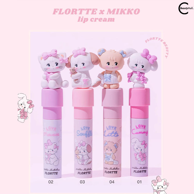 FLORTTE x MIKKO Crystal Clear Glossy Lip Lacquer - Shiny Hydrating Lip Gloss for Women, Non-Sticky Plumping Lip Gloss with Vitamin E | Perfect for Daily Wear, Date Night & Special Occasions