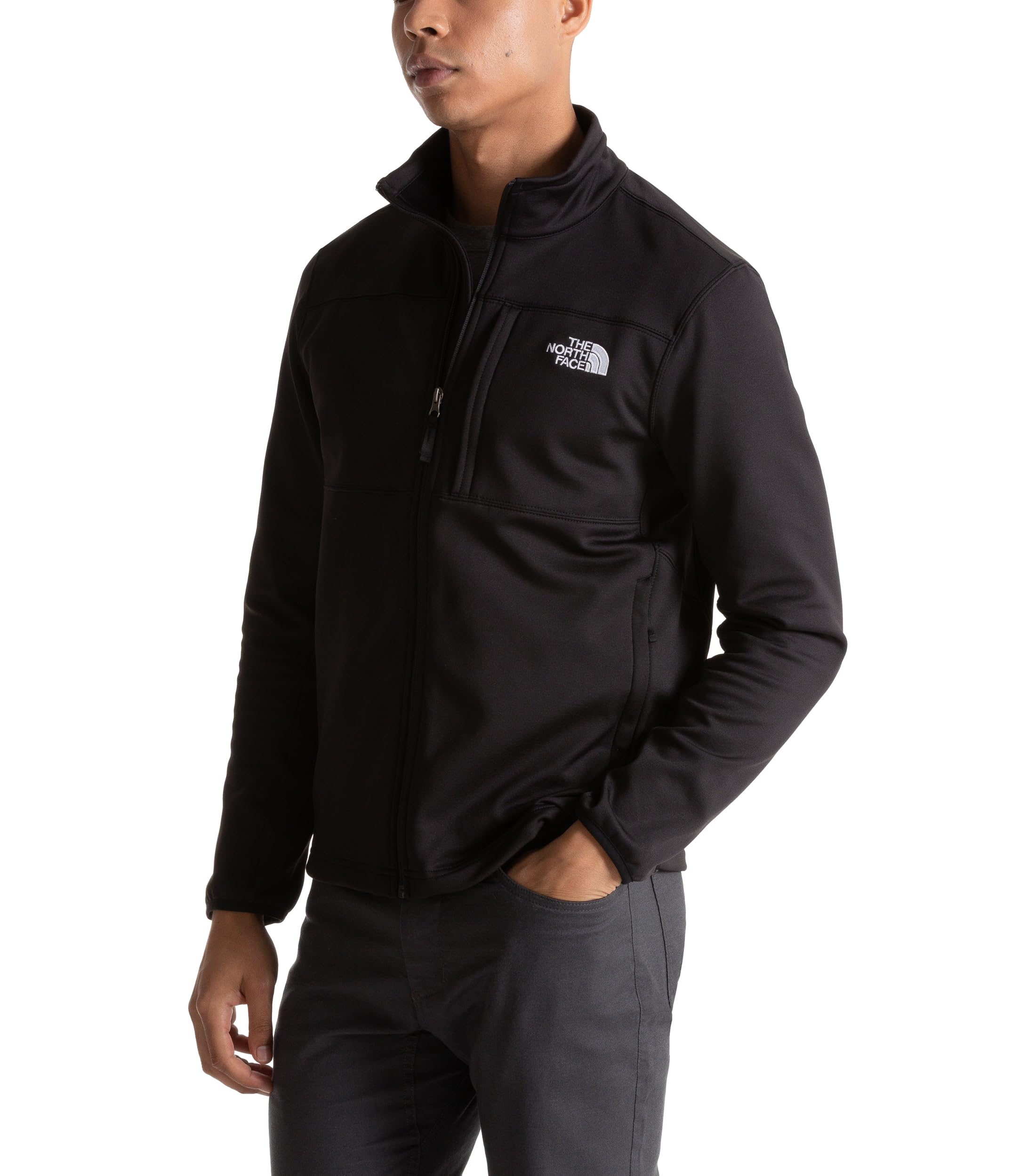 THE NORTH FACE Men's Full Zip Fleece Jacket - Lightweight, Warm & Comfortable for Hiking, Camping & Outdoor Activities