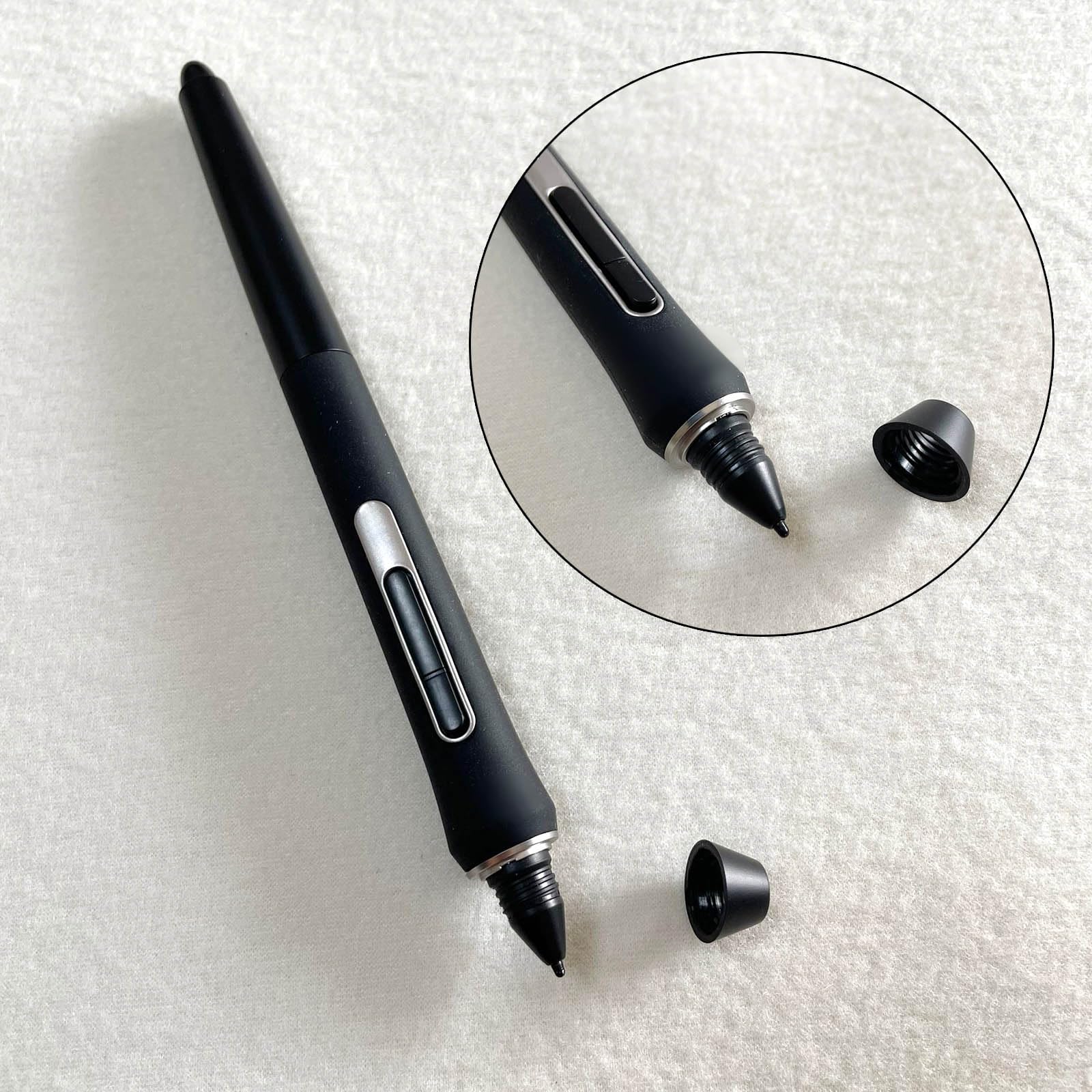 Wacom Pro Pen 2 KP504e & KP503e Replacement Pen Nib + Side Button + Clip - Perfect for Digital Art, Drawing & Graphic Design on Wacom Tablets