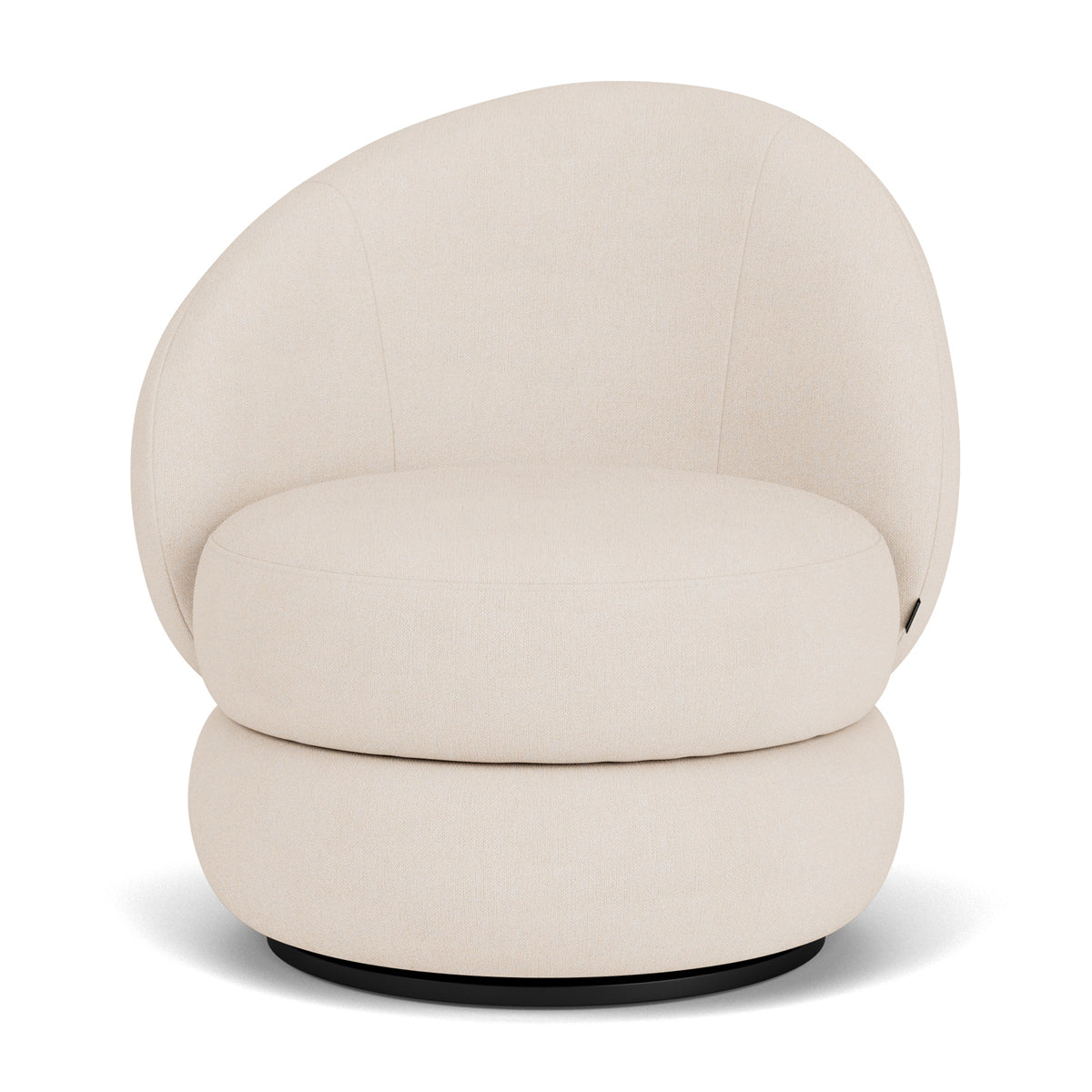 Alma Fabric Swivel Armchair - Modern Upholstered Lounge Chair with 360° Rotation, Comfortable Living Room Accent Chair for Home Office, Reading Nook, or Bedroom Relaxation