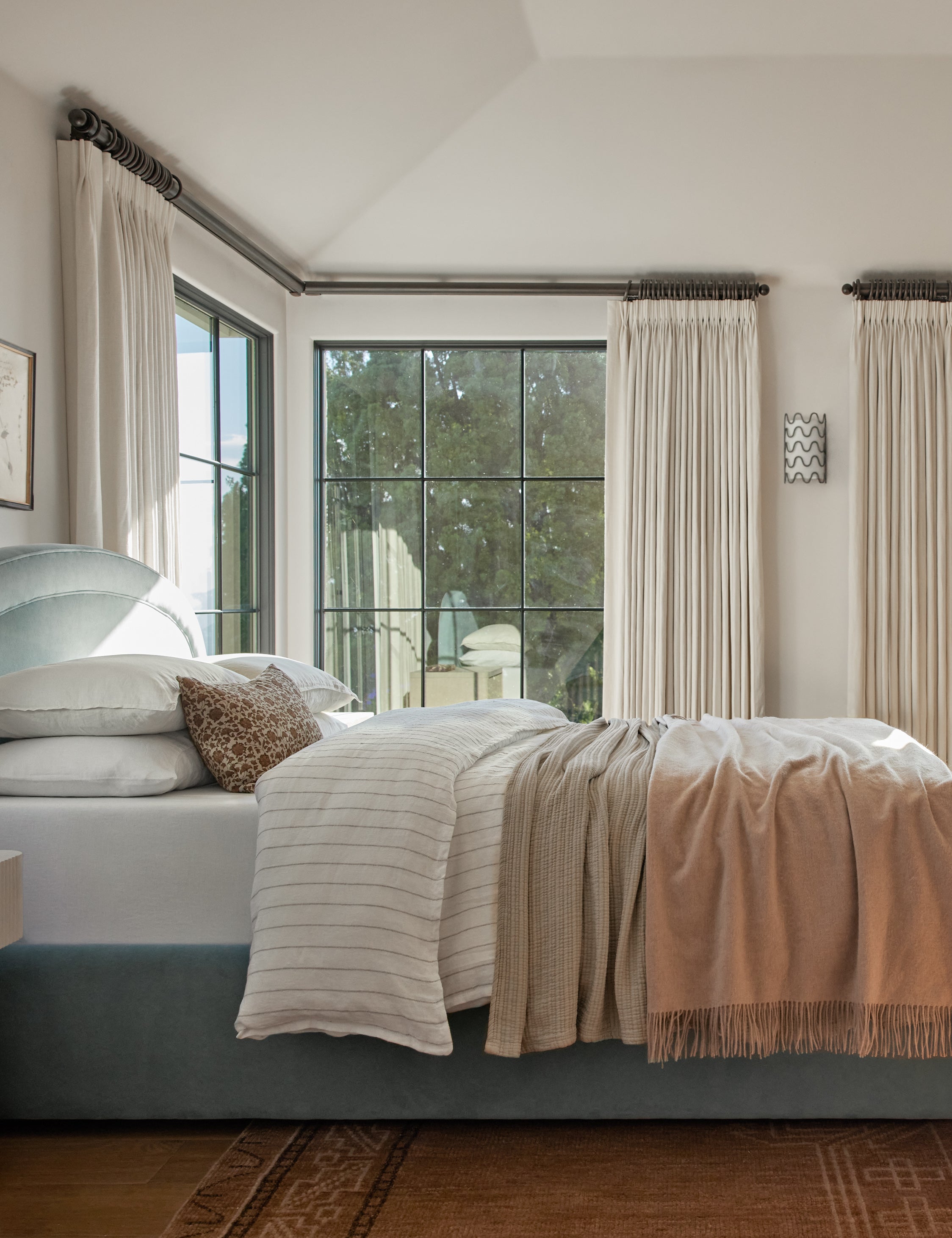 Chatham Cotton Matelasse Coverlet by Pom Pom at Home - Luxury Bedspread for Master Bedroom & Guest Room Decor