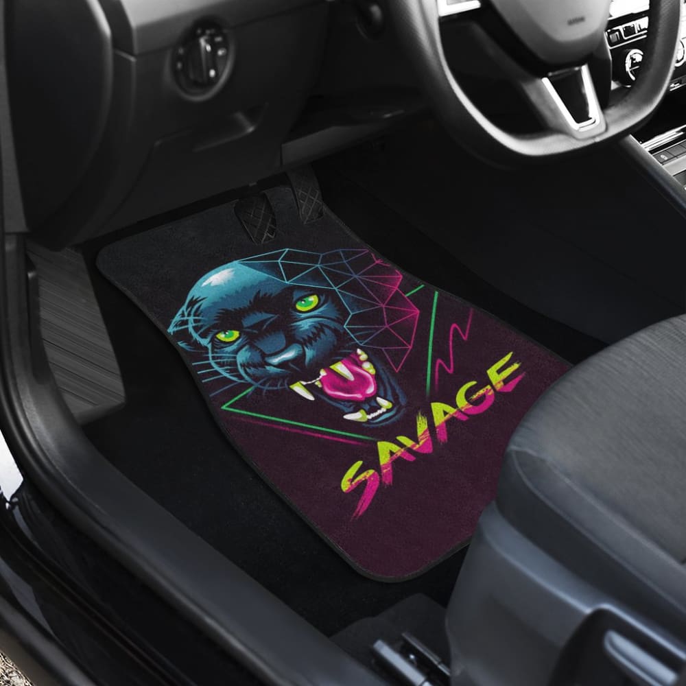 Premium Black Panther Themed Car Floor Mats - Durable Polyester All-Weather Protection for SUVs, Trucks & Sedans - Perfect for Marvel Fans, Road Trips & Daily Commutes