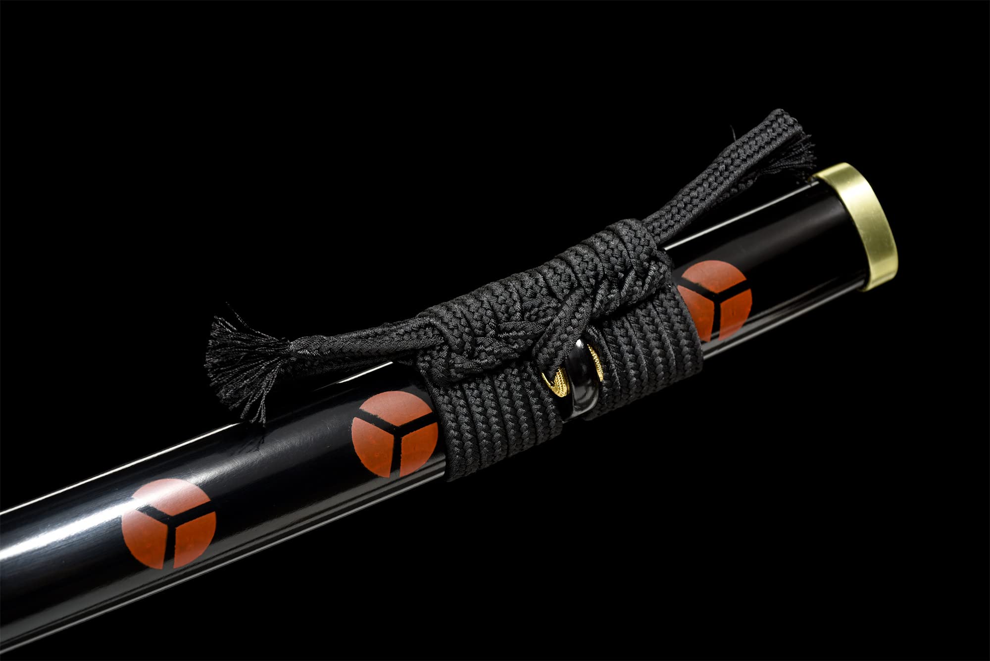 Premium Handmade Roronoa Zoro Shusui Katana Replica - Black Blade Anime Sword - T10 Steel Clay Tempered with Hamon - Authentic Japanese Samurai Sword for Cosplay, Collection & Martial Arts Training