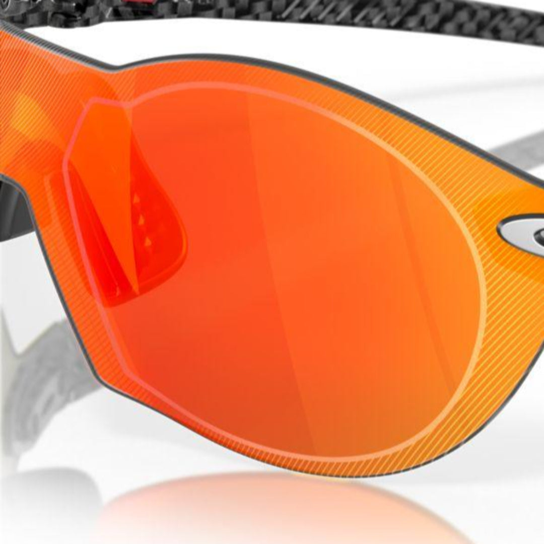 Oakley Re:Subzero Carbon Fiber Sunglasses with Prizm Ruby Lenses - 0OO9098 909802 - Perfect for Running, Cycling & Outdoor Sports