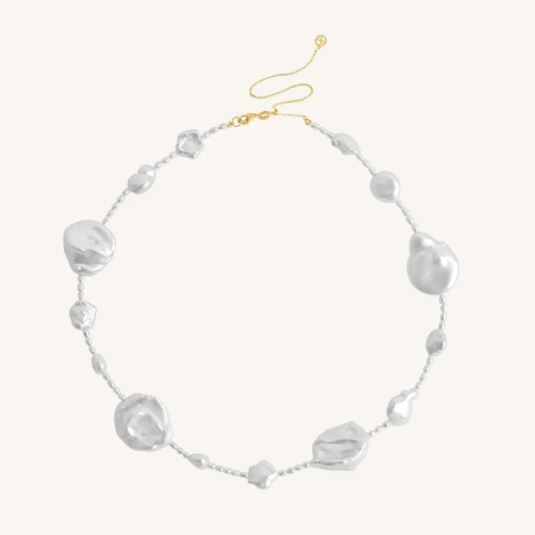 Etta Pearl Necklace with Stone of Potential - Elegant Jewelry for Women, Gift for Her, Birthday, Anniversary, Wedding, Party & Special Occasions