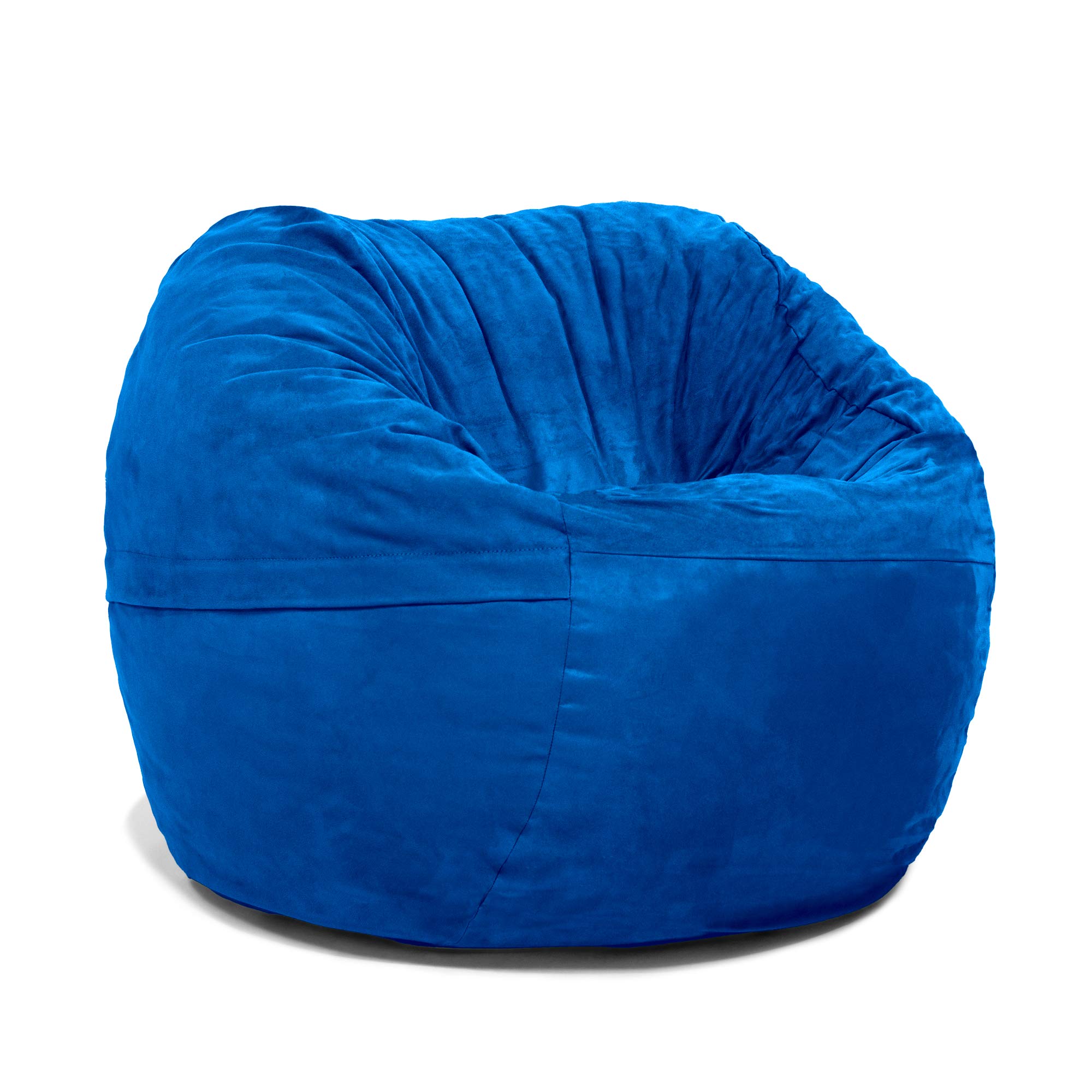 Jaxx 3 ft Bean Bag Chair with Removable Cover - Blueberry Blue - Comfortable Lounge Chair for Kids & Adults - Perfect for Bedroom, Living Room, Dorm & Game Room