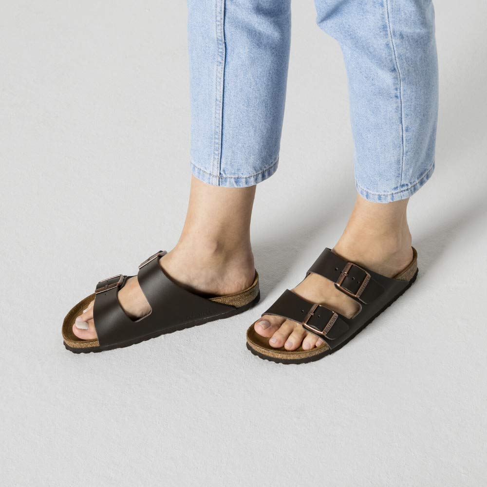 Birkenstock Women's Arizona Soft Footbed Sandals - Narrow Fit | Comfortable & Supportive for Walking, Travel & Everyday Wear