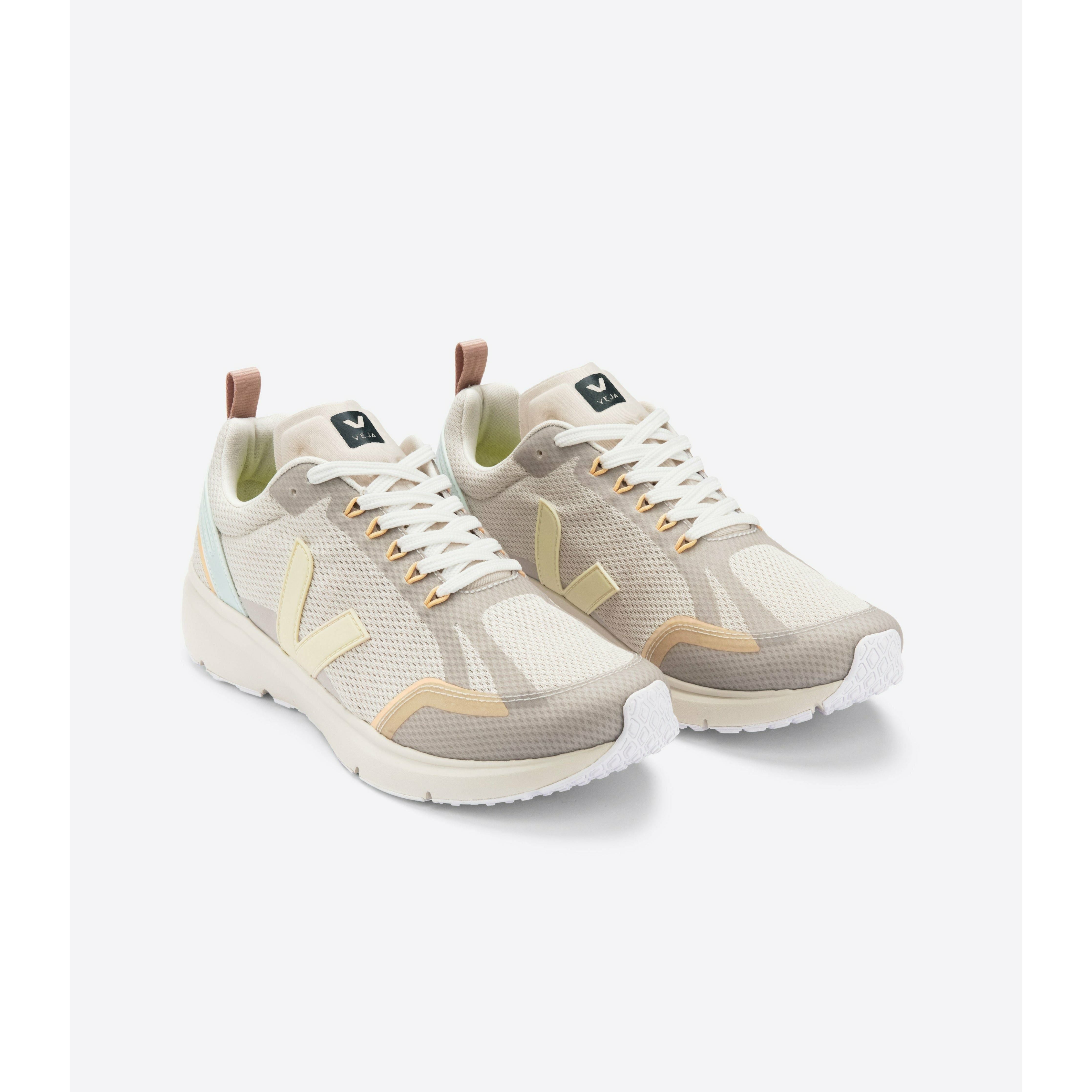 Veja Women's Condor 2 Alveomesh Sneakers - Natural Butter Color | Sustainable Vegan Leather Shoes for Running, Walking & Casual Wear