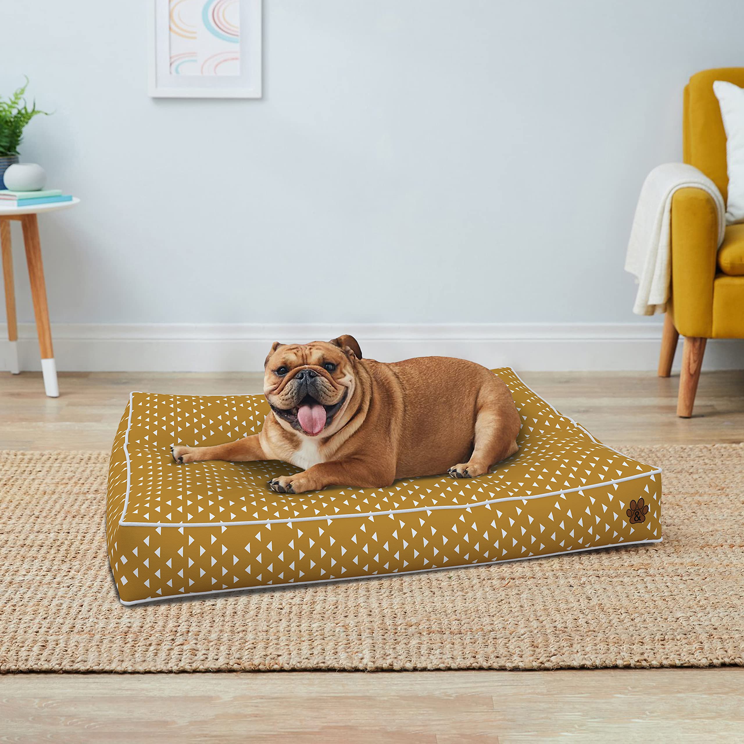 Premium Orthopedic Dog Bed for Large, Medium & Small Dogs - Soft Pet Bed with Removable Washable Cover, Waterproof & Non-Slip Bottom - Ideal for Crates, Kennels & Home Use (Pattern 11, Small)