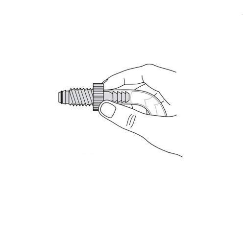 5858-03 PTFE Hose Fittings, Ace-Safe Chemical-Resistant Connectors (5-Pack) - Ideal for Industrial Plumbing, Laboratory Equipment & Chemical Transfer Systems