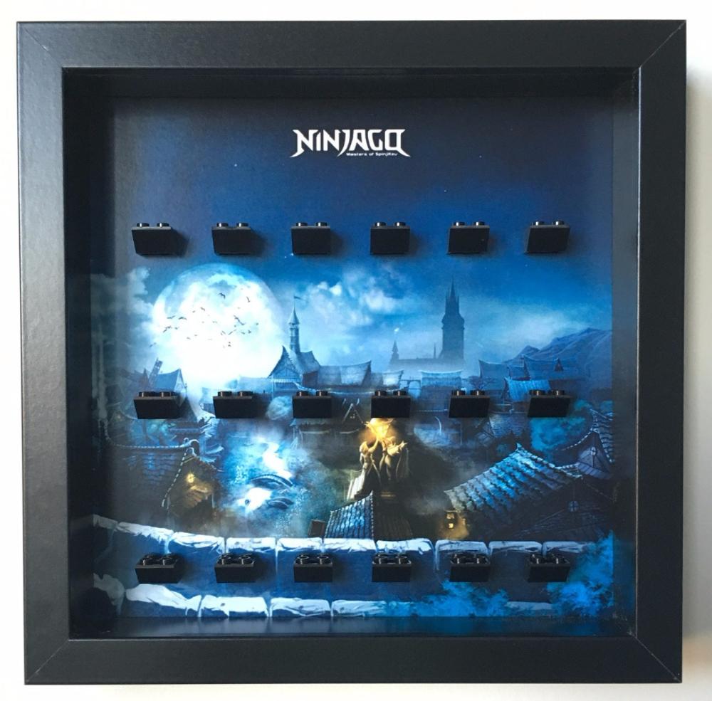 Lego® Ninjago Minifigure Display Frame - Collectible Showcase for Lego Minifigures - Perfect for Home Decor, Office Display & Gift for Lego Fans