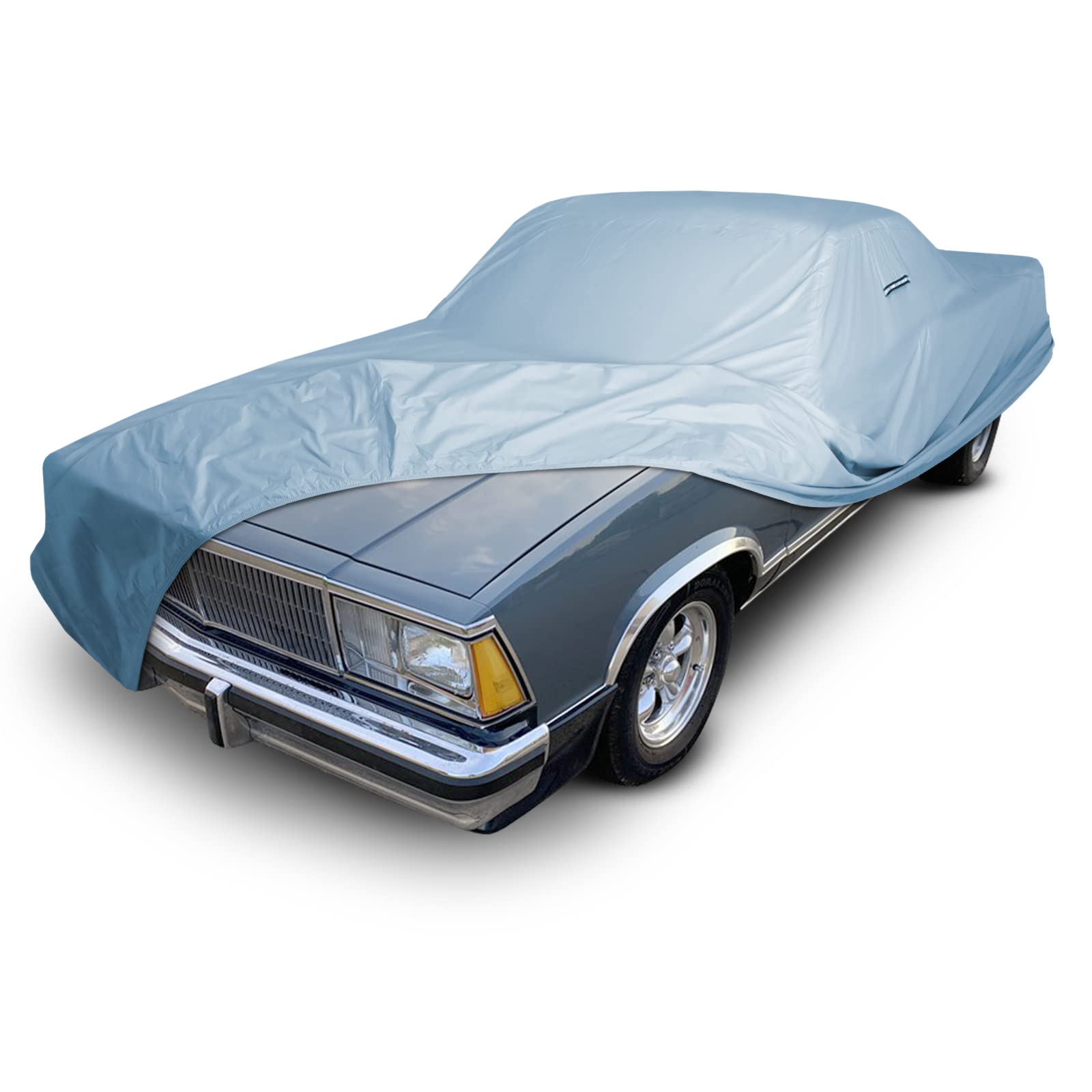 iCarCover Custom Waterproof Car Cover for 1978-1987 Chevy El Camino - All Weather Protection Against Rain, Snow & UV Sun Damage - Indoor/Outdoor Use with Secure Strap | Perfect for Garage Storage, Travel & Long-Term Vehicle Protection