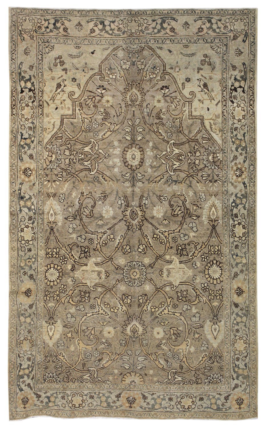 Handwoven Antique Tabriz Traditional Persian Rug - Premium Wool Carpet for Living Room, Bedroom & Home Decor - JF8124