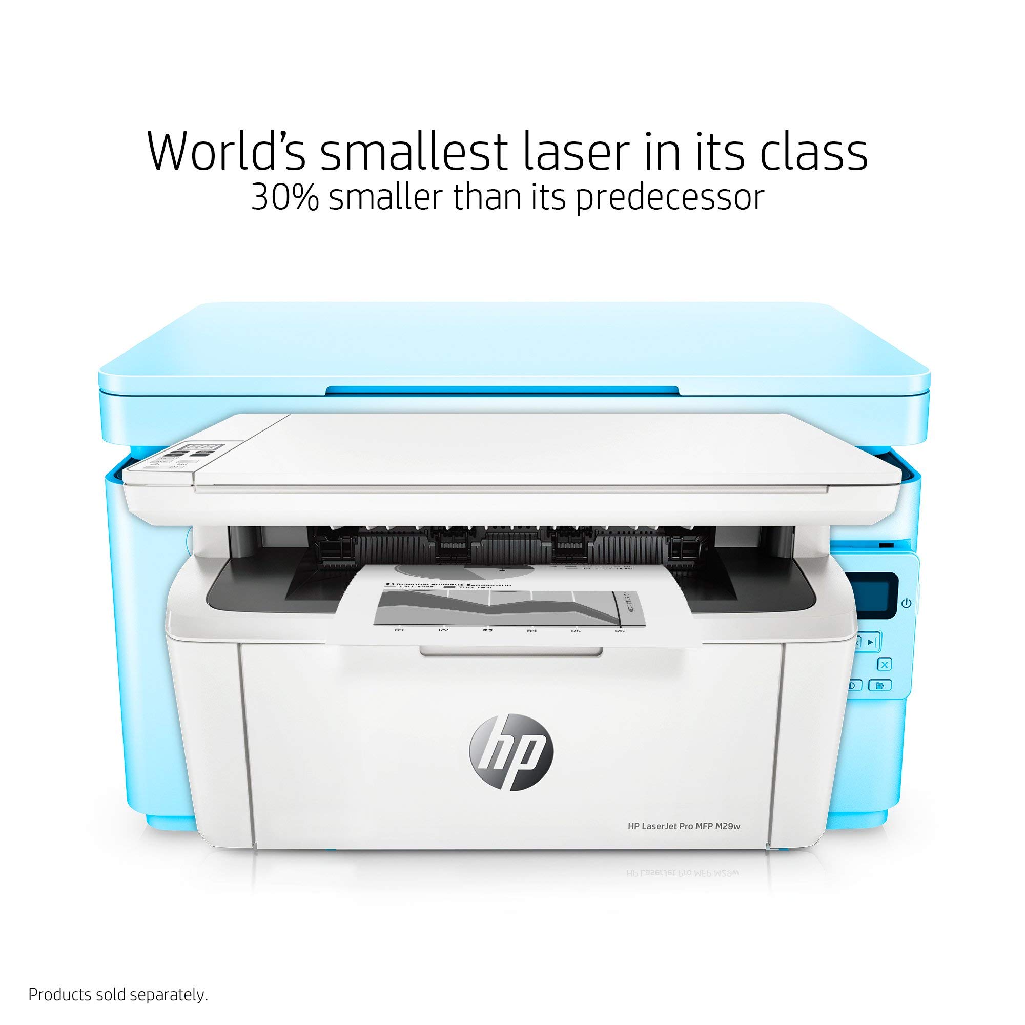 HP Laserjet Pro M29w Wireless All-in-One Monochrome Laser Printer with Mobile Printing - Copy, Scan, Fax - Works with Alexa (Y5S53A) (Renewed) - Perfect for Home Office & Small Business Document Printing