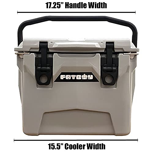 Fatboy 10QT Rotomolded Cooler Chest - Heavy Duty Ice Box & Hard Lunch Box for Camping, Picnics, and Outdoor Adventures