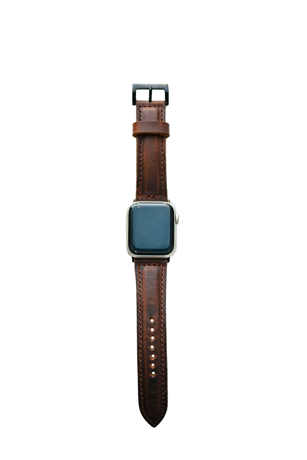 Premium Apple Watch Band - Limited Edition Hardtimes Brown Leather Strap for Apple Watch Series 1/2/3/4/5/6/7/8/SE - Stylish & Durable Replacement Wristband for Work, Gym & Everyday Wear