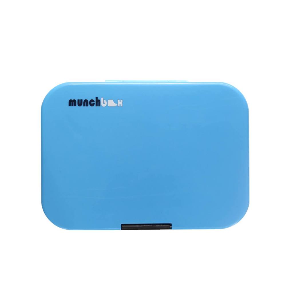 Munchbox Mega 4 Electric Blue - Premium Insulated Lunch Box for Kids & Adults - Perfect for School, Work, Picnics & Outdoor Activities