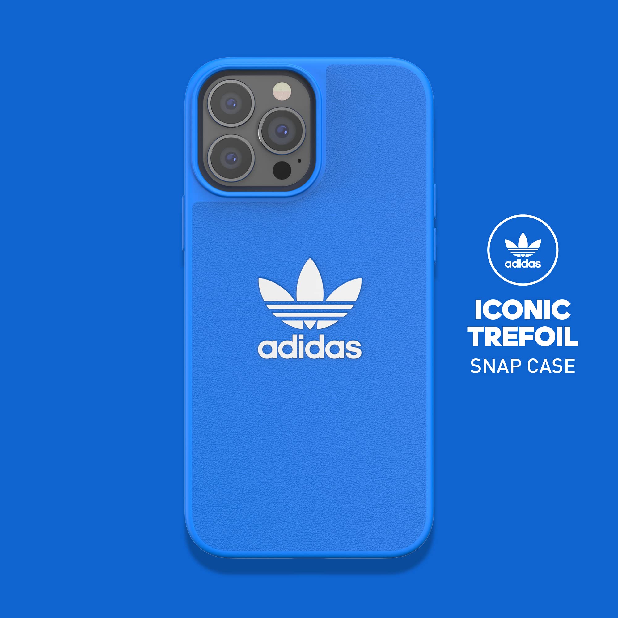 adidas iPhone 13 Pro Max 6.7 Inch Shockproof Phone Case with Raised Edges - Original Protective Cover in Bird Blue - Perfect for Outdoor Sports & Daily Protection