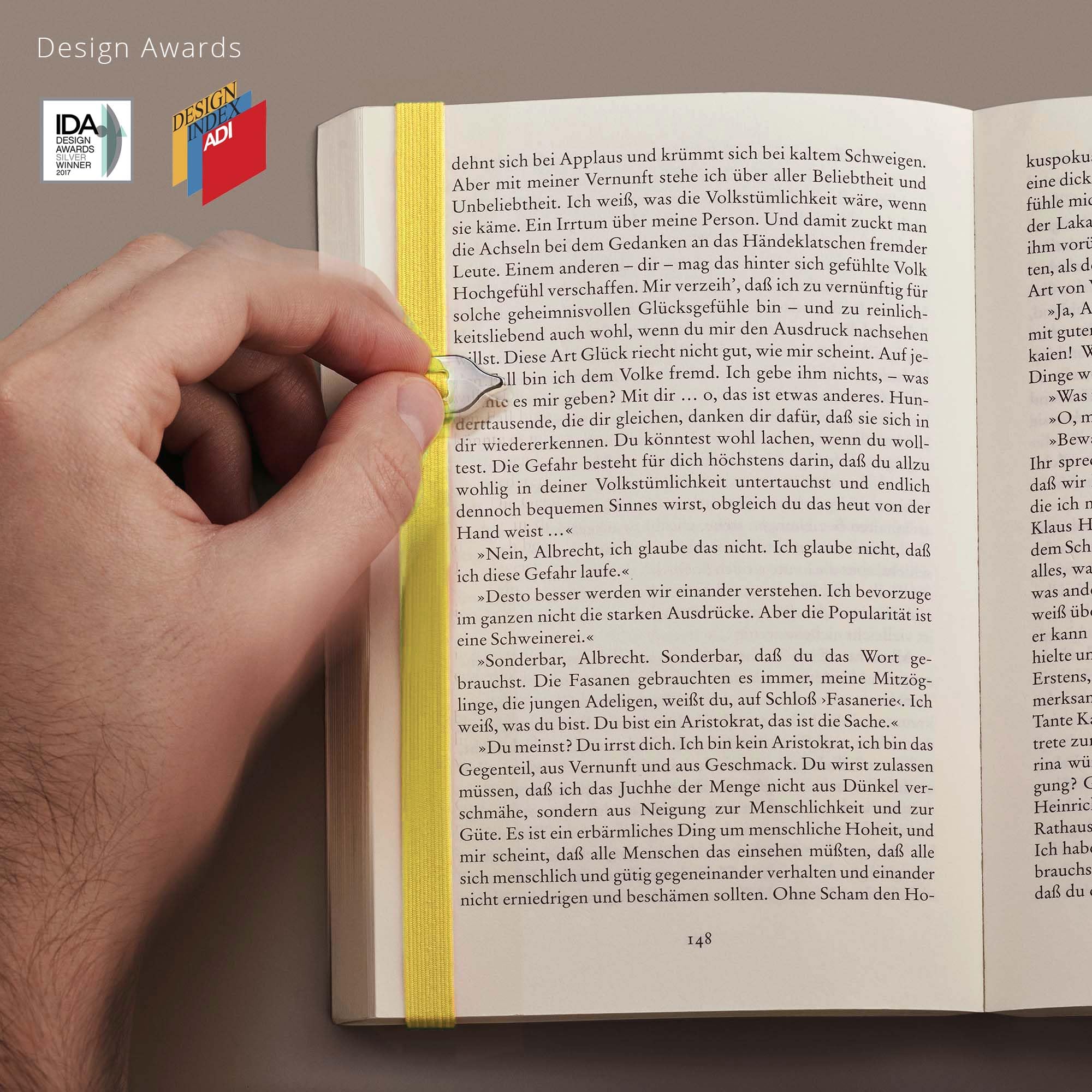 Elastic Bookmark for Men & Women - Unique Reading Gift for Book Lovers, Graduation, Birthday, Teacher Appreciation - Yellow Lastword Design - Perfect for Novels, Journals & Bible Study