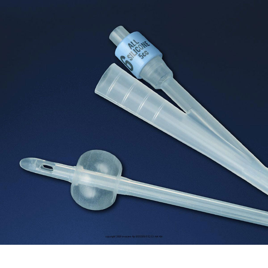 Bardia® All Silicone Foley Catheter - Soft, Flexible Medical Catheter for Urinary Drainage - Ideal for Hospital, Home Care, and Post-Surgical Use