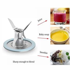 Oster Blender Replacement Parts Kit - 6-Blade Stainless Steel Blender Blade with Jar Base Cap, 2 Rubber O-Ring Seal Gaskets - Compatible with Oster Blenders - Perfect for Smoothies, Juicing & Food Prep