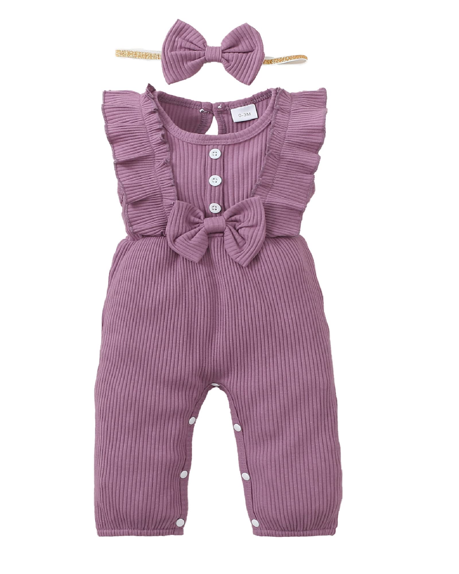 Mioglrie Newborn Baby Girl Clothes - Soft Cotton Romper Outfit for 0-3 Months | Cute Infant Onesie for Newborn Girls | Perfect for Photos, Parties & Daily Wear