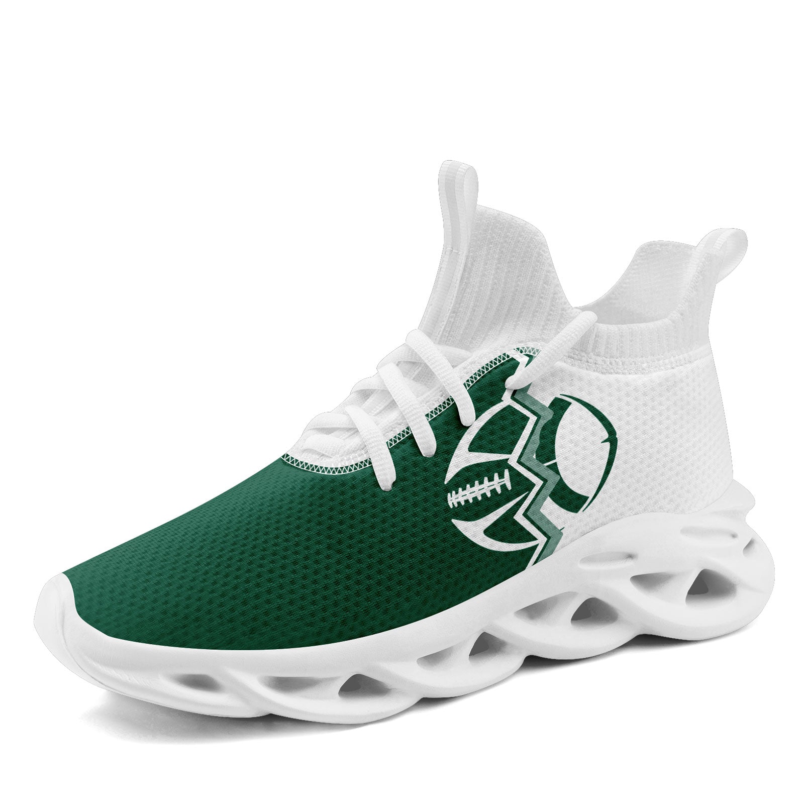 Custom Green & White New York MaxSoul Shoes and Hat Set - Personalized Combo for Men & Women - Perfect for Streetwear Fashion, Urban Outfits & Sneakerhead Collections