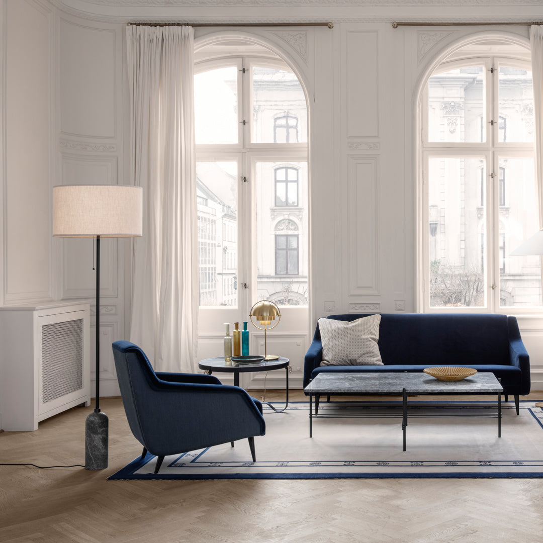 Modern Gravity Floor Lamp with Adjustable Height - Stylish LED Standing Light for Living Room, Bedroom, or Office - Perfect for Reading, Working, and Ambient Lighting