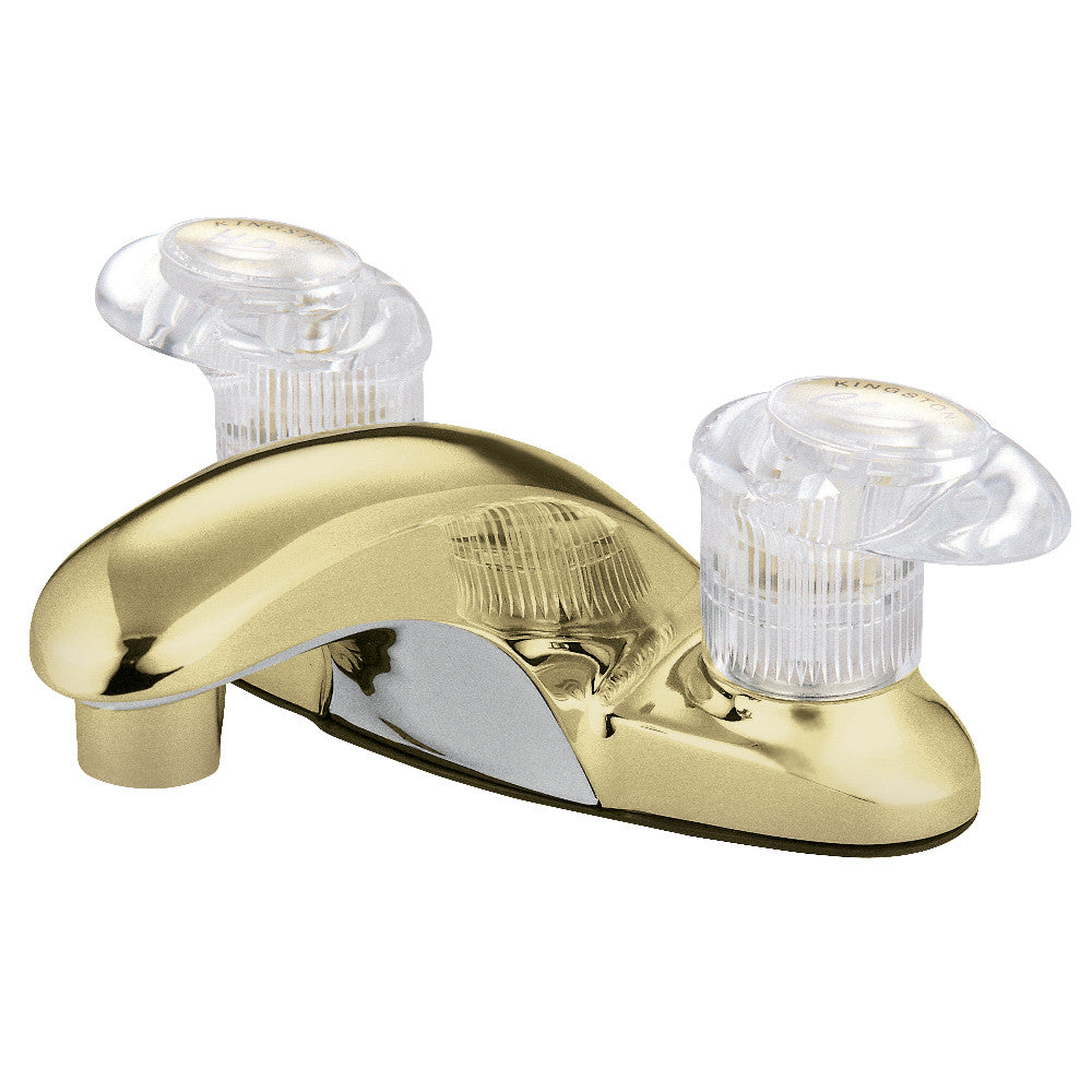 Kingston Brass KB6158ALL 4-Inch Centerset Bathroom Faucet - Chrome Finish, Single Handle, Water-Saving Design for Sink Vanity & Powder Room Installation