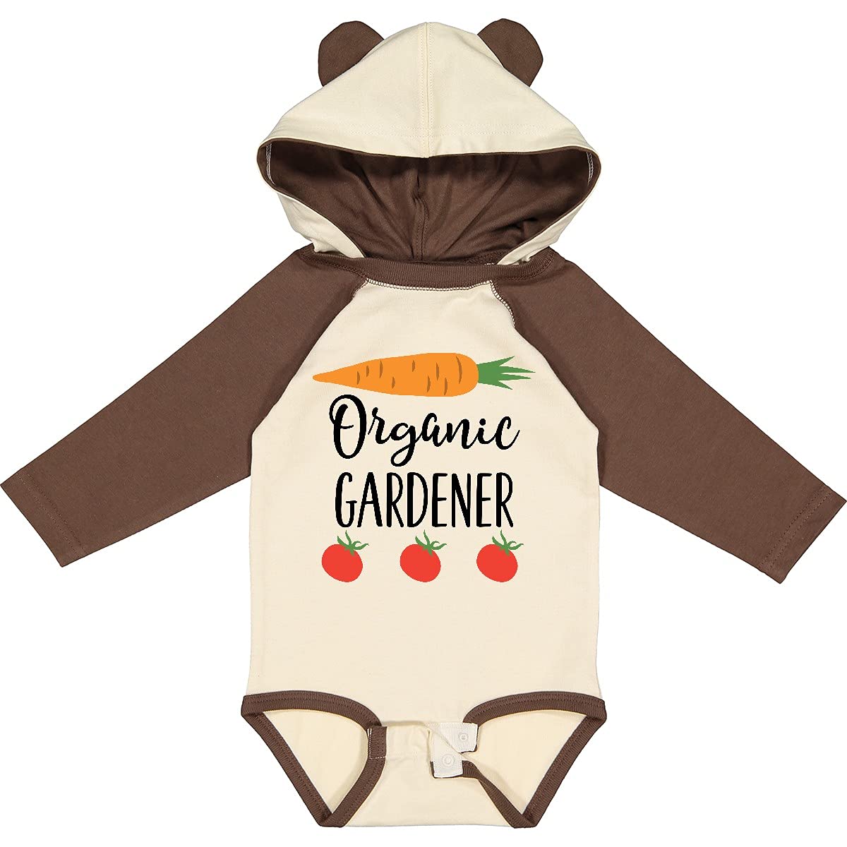 Inktastic Organic Gardening Long Sleeve Creeper - Comfortable Baby Clothes for Outdoor Play, Park Visits & Nature Adventures