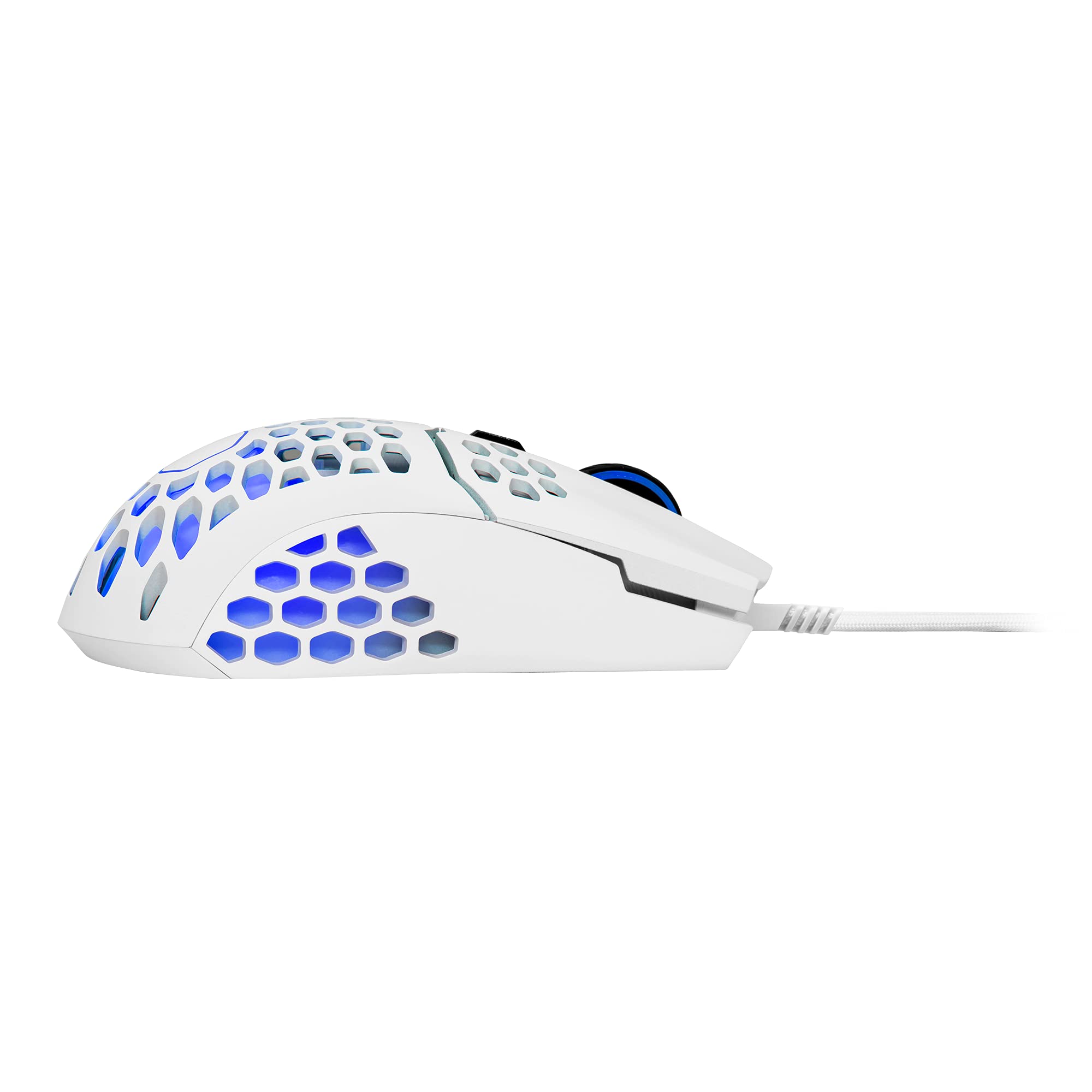 Cooler Master MM711 60G Matte White RGB Gaming Mouse - Lightweight Honeycomb Shell, Ultraweave Cable, Pixart 3389 16000 DPI Sensor | Perfect for FPS, MOBA & Esports Gaming