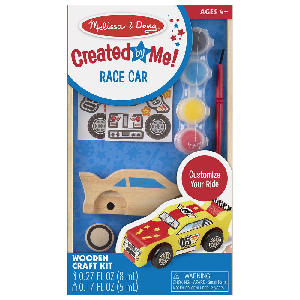 DIY Wooden Race Car Kit - Build Your Own Toy Car for Kids - Creative STEM Learning Activity - Perfect for Birthday Gifts & Family Bonding Time