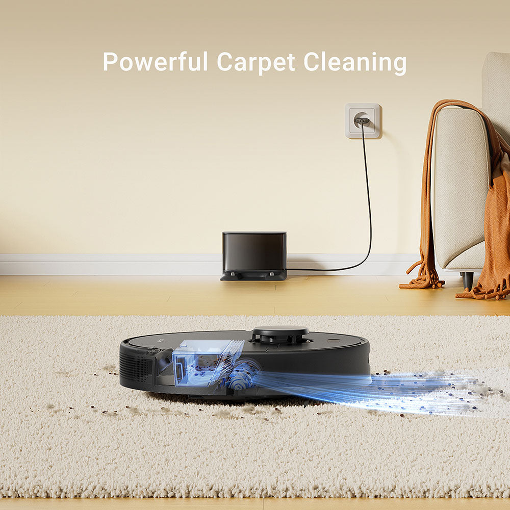 Dreame D9 Max Gen 2 Robot Vacuum and Mop Cleaner - Powerful 4000Pa Suction, Smart Mapping, Self-Charging - Perfect for Hardwood Floors & Pet Hair Cleaning (Home, Office, Apartment Use)