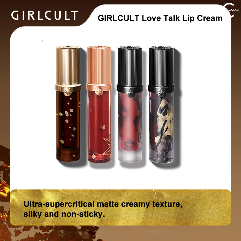 Girlcult Matte Lip Cream - Long Lasting Moisturizing Lipstick, Four Great Inventions Collection (Perfect for Date Night, Parties & Everyday Wear)