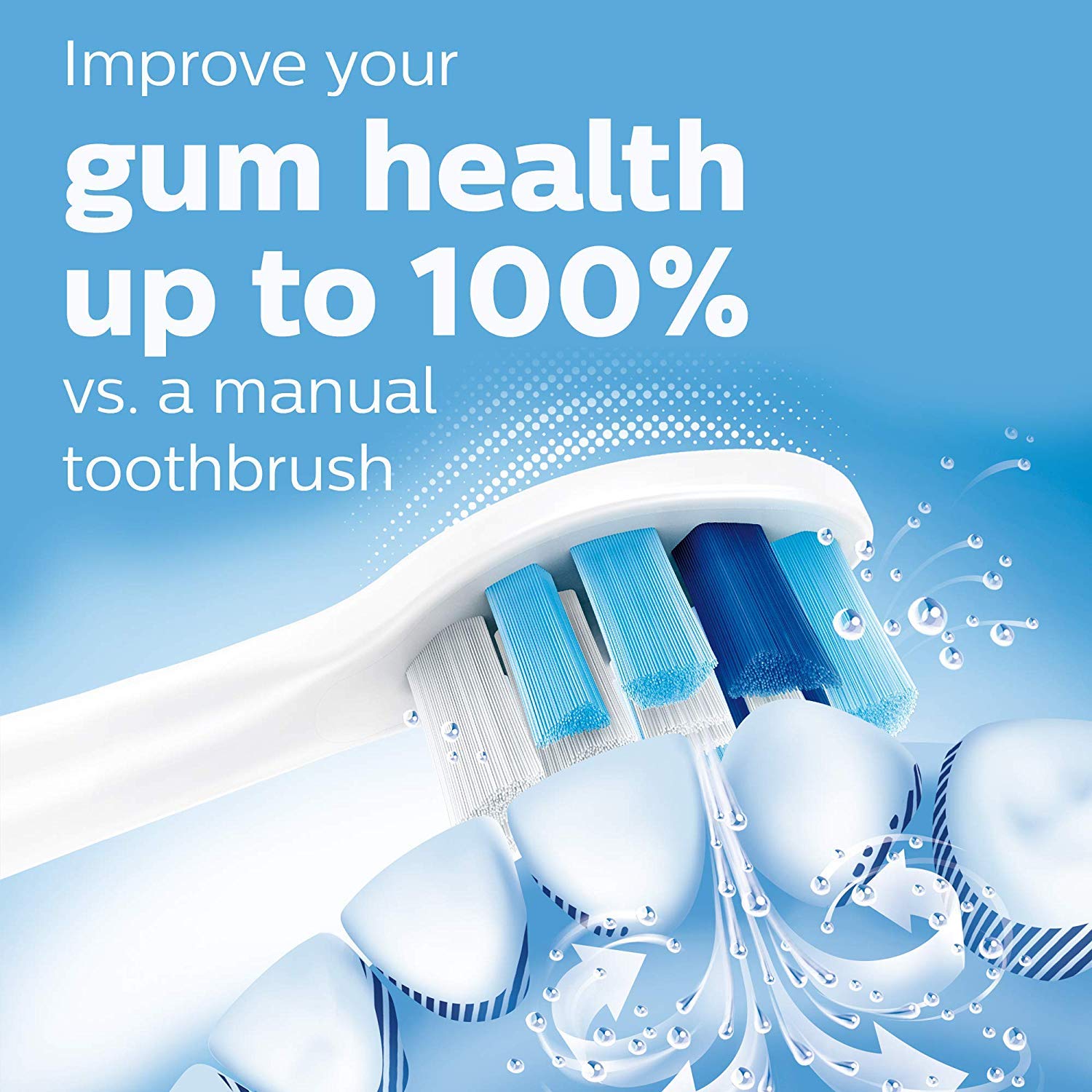 Philips Sonicare ProtectiveClean 5300 Rechargeable Electric Toothbrush - Black (HX6423/34) | Advanced Plaque Removal & Gum Care | Perfect for Travel & Daily Oral Hygiene Routine