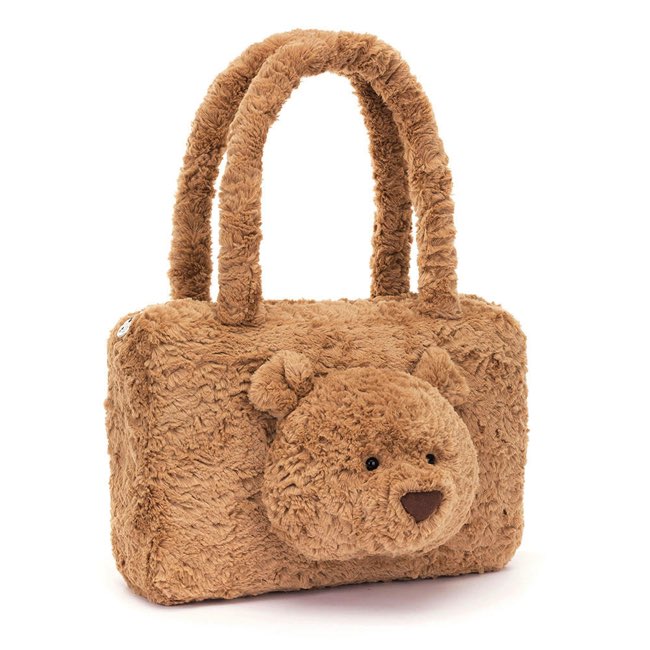 Jellycat Bartholomew Bear Tote Bag - Cute & Durable Canvas Shopping Bag for Women & Kids - Perfect for Groceries, Beach, School & Everyday Use