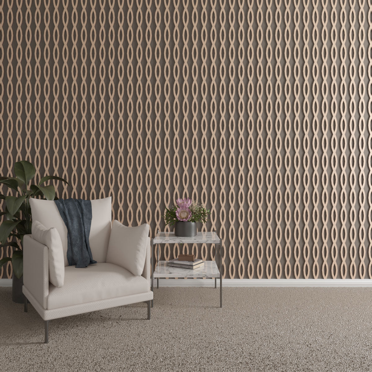 Rakaia Adjustable Wood Slat Wall Kit - Modern DIY Acoustic Panel for Home & Office Decor - Perfect for Living Rooms, Bedrooms, and Workspaces