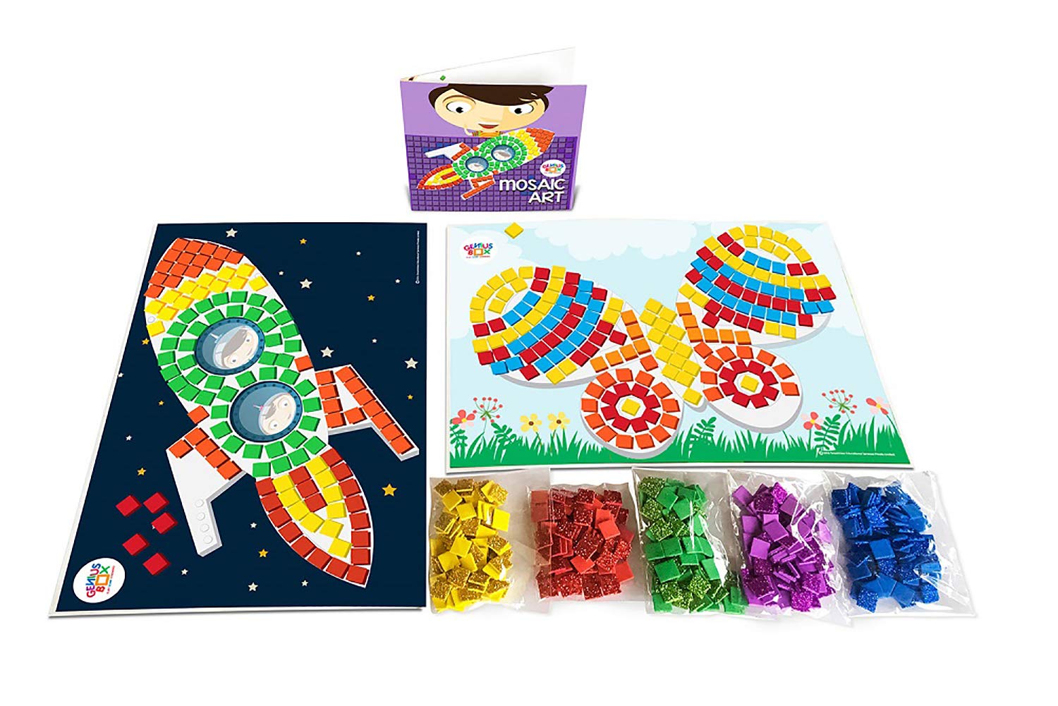 Genius Box Art and Murals Toddler Kit | 8-in-1 Creative DIY Activity Set | Educational Puzzle Games for Kids Ages 5+ | Fun Learning & STEM Toys | Perfect Gift for Birthdays & Classrooms | Inspire Creativity for Home, School & Playtime