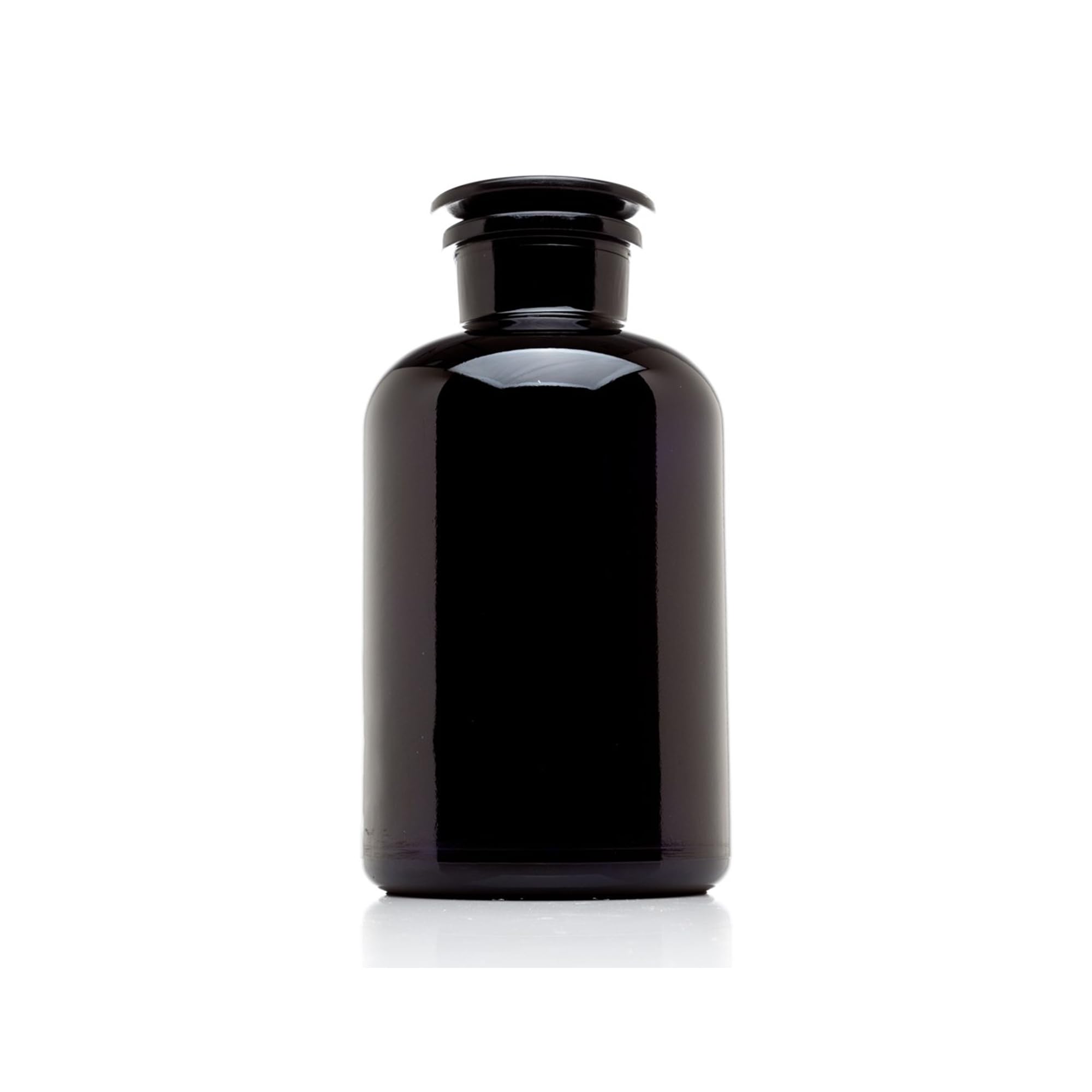Infinity Jars 2L (68 Fl oz) Round Black UV Glass Airtight Apothecary Jar with Lid - Perfect for Tea, Coffee, Spices, Herbs & Dried Goods Storage | Smell Proof & Reusable | Kitchen, Pantry & Apothecary Organization