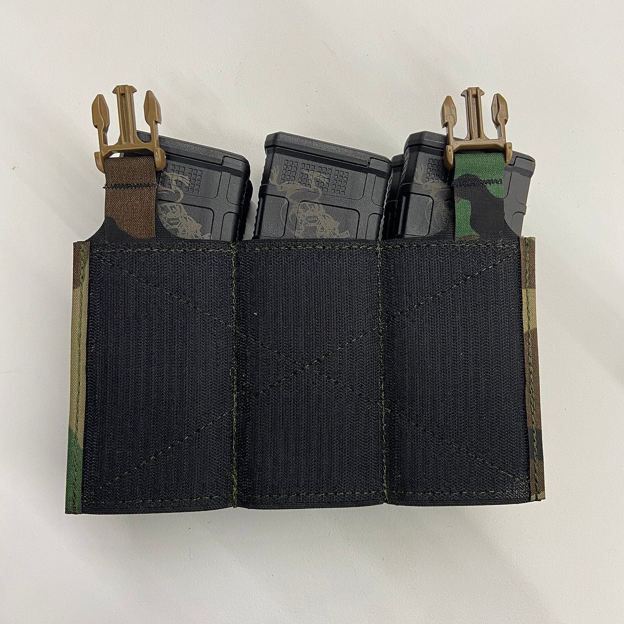 Esstac Laminate 5.56 6-Pack Daeodon Front Panel with Front Webbing - Tactical Molle Panel for AR-15 Magazines | Perfect for Military, Hunting & Range Shooting Gear