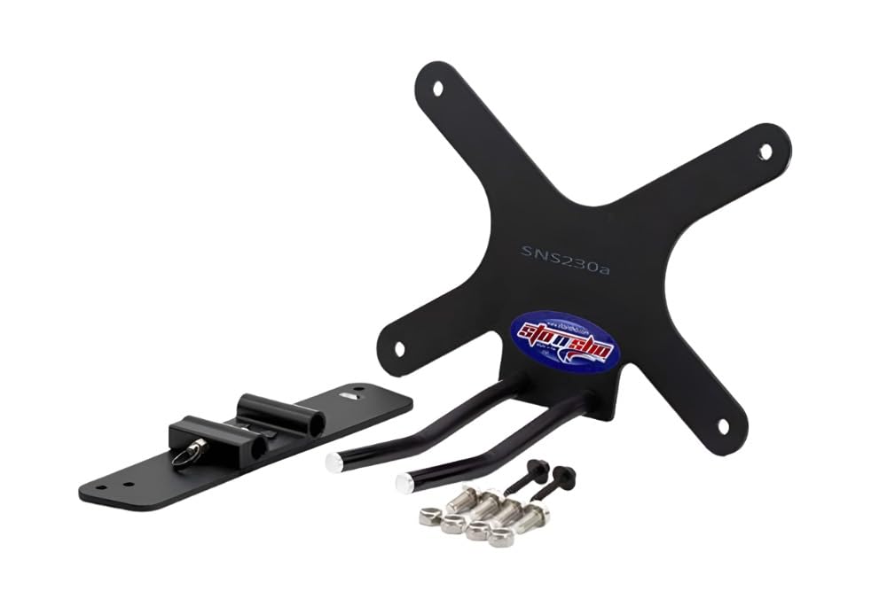 STO N SHO Front License Plate Bracket for 2020-2023 Dodge Charger Wide Body Scat Pack, Hellcat & Wide Body Daytona with Adaptive Cruise (SNS230a) - Easy Installation, No Drilling Required for Street Legal Compliance