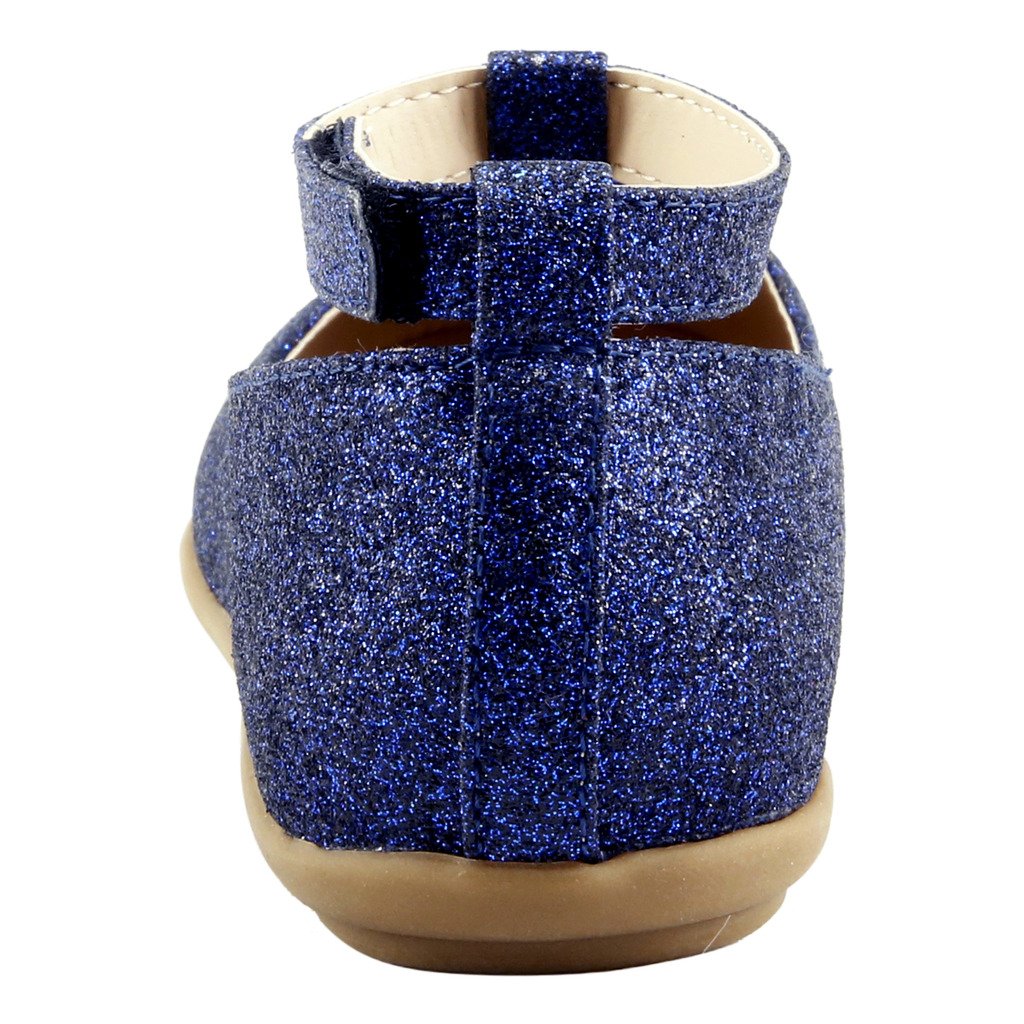 The Doll Maker Glitter Bean Flower T-Strap Flat Shoes - Women's Comfortable Casual Flats for Spring & Summer, Perfect for Beach, Party, and Everyday Wear
